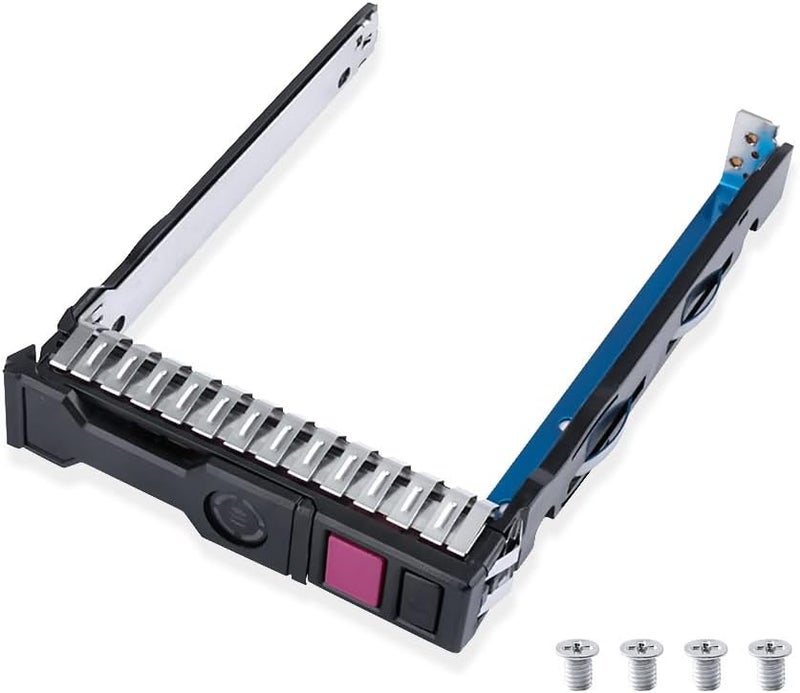 HUYUN Hard Drive Caddy 2.5" NVMe SSD Tray Caddy Compatible for HP Proliant G10 Gen10 727695-001 DL360 DL380 DL385 DL325 ML350 Servers,Hard Drive Bracket with 4 Mount Screws ﻿ - Image 1